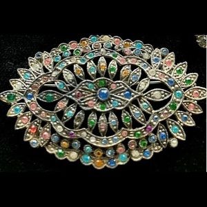 Rhinestone Brooch, Vintage